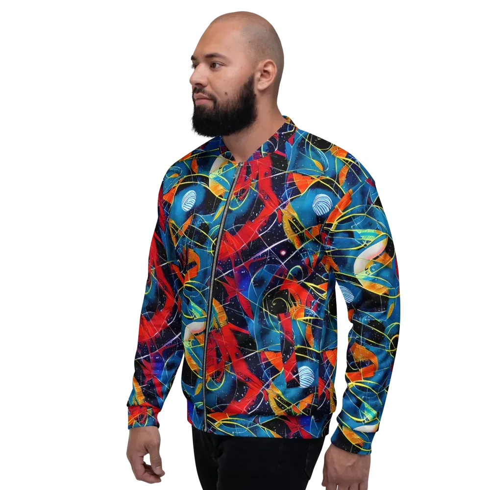 Astral Shatter on Bomber Jacket — Left