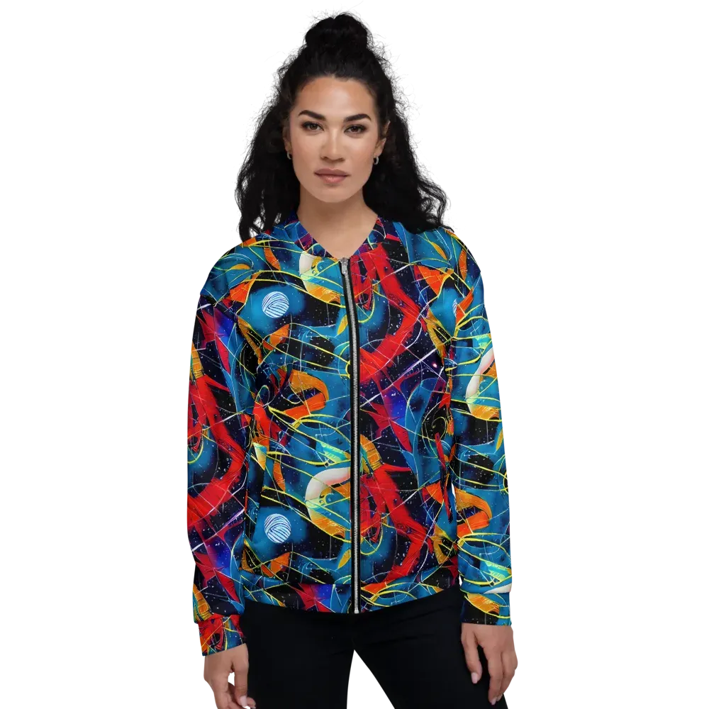 Astral Shatter on Bomber Jacket — Front