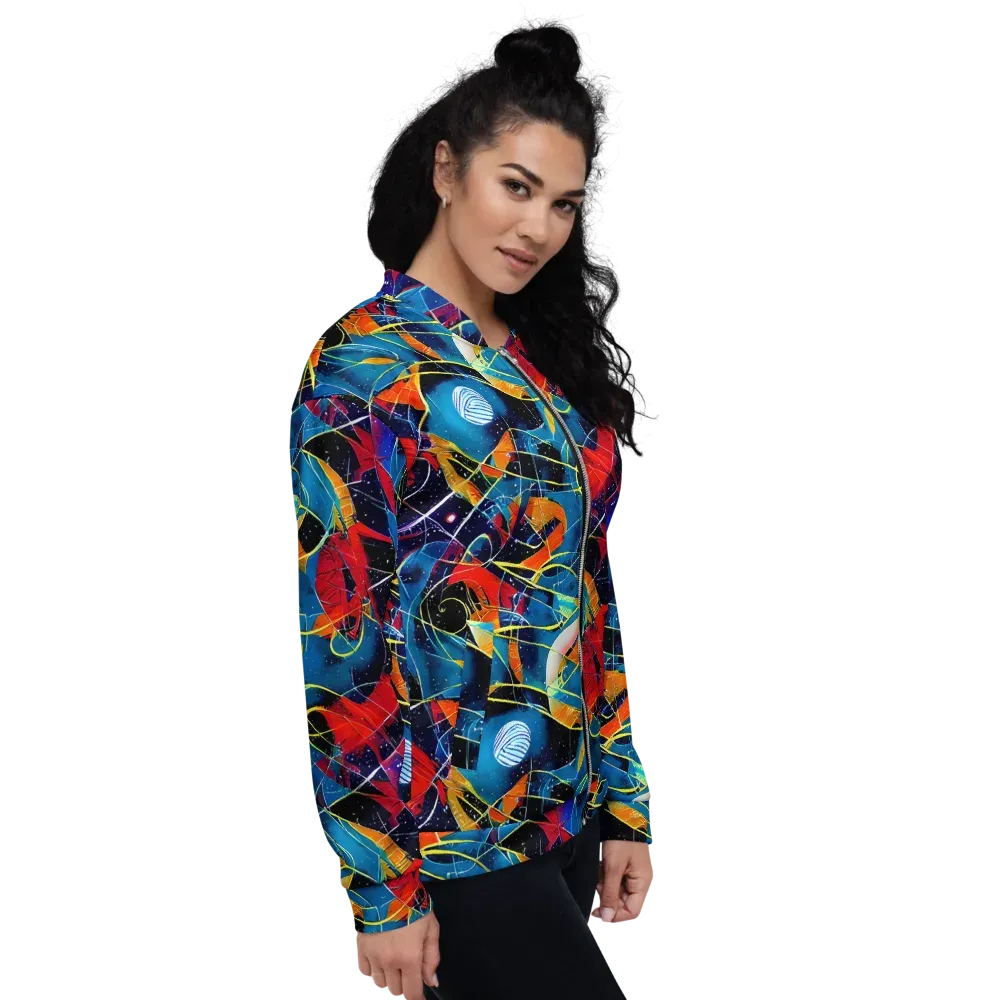 Astral Shatter on Bomber Jacket — Right