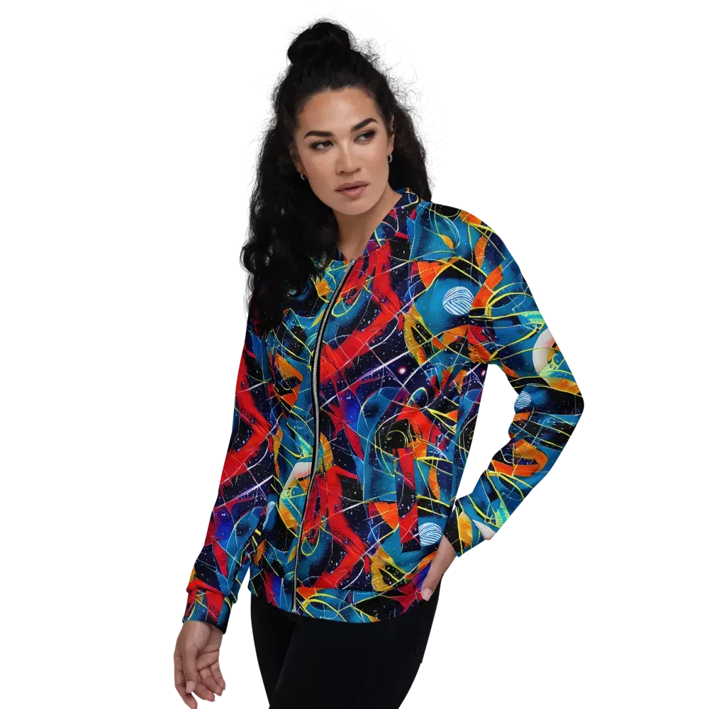 Astral Shatter on Bomber Jacket — Left