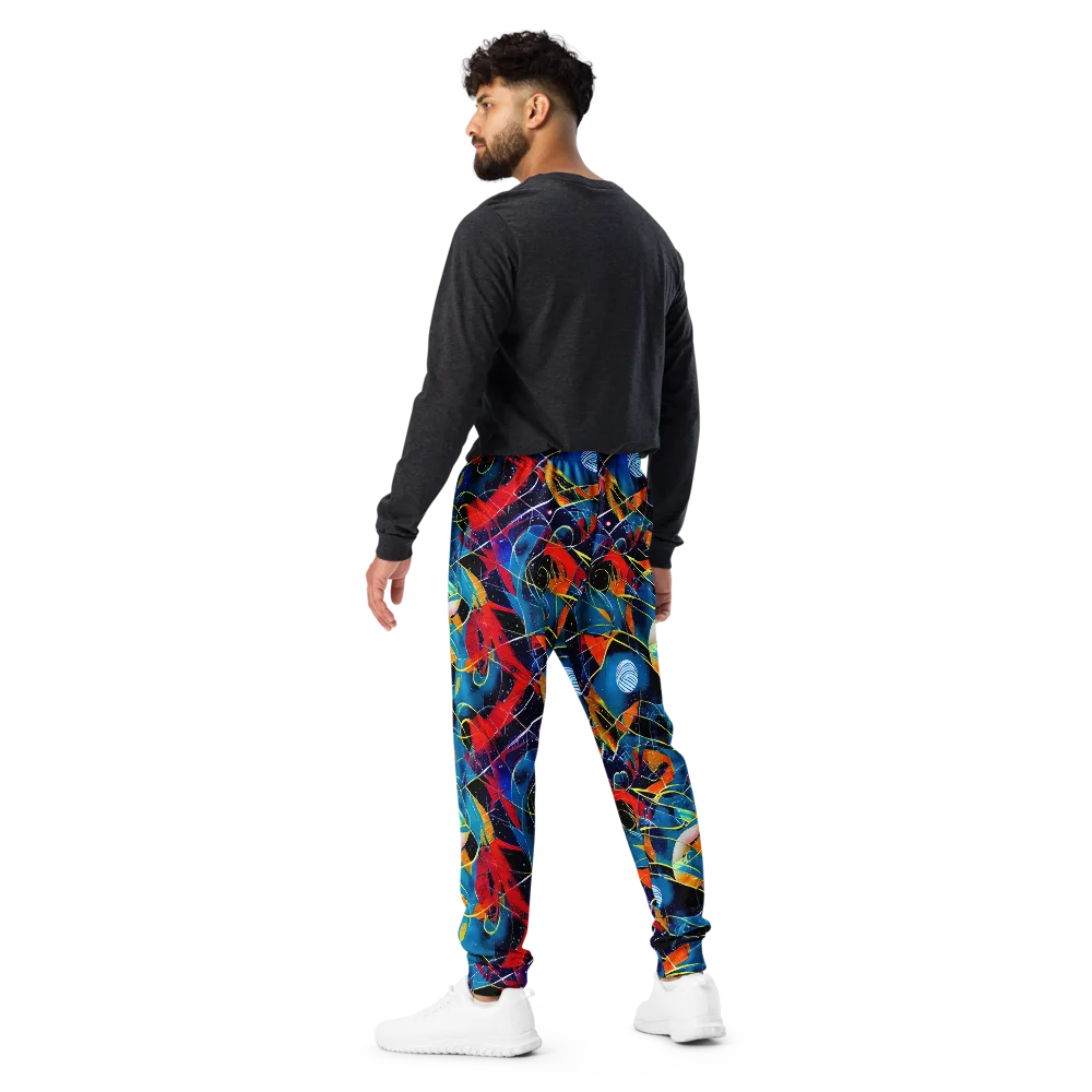 Astral Shatter on Men's Joggers — Back
