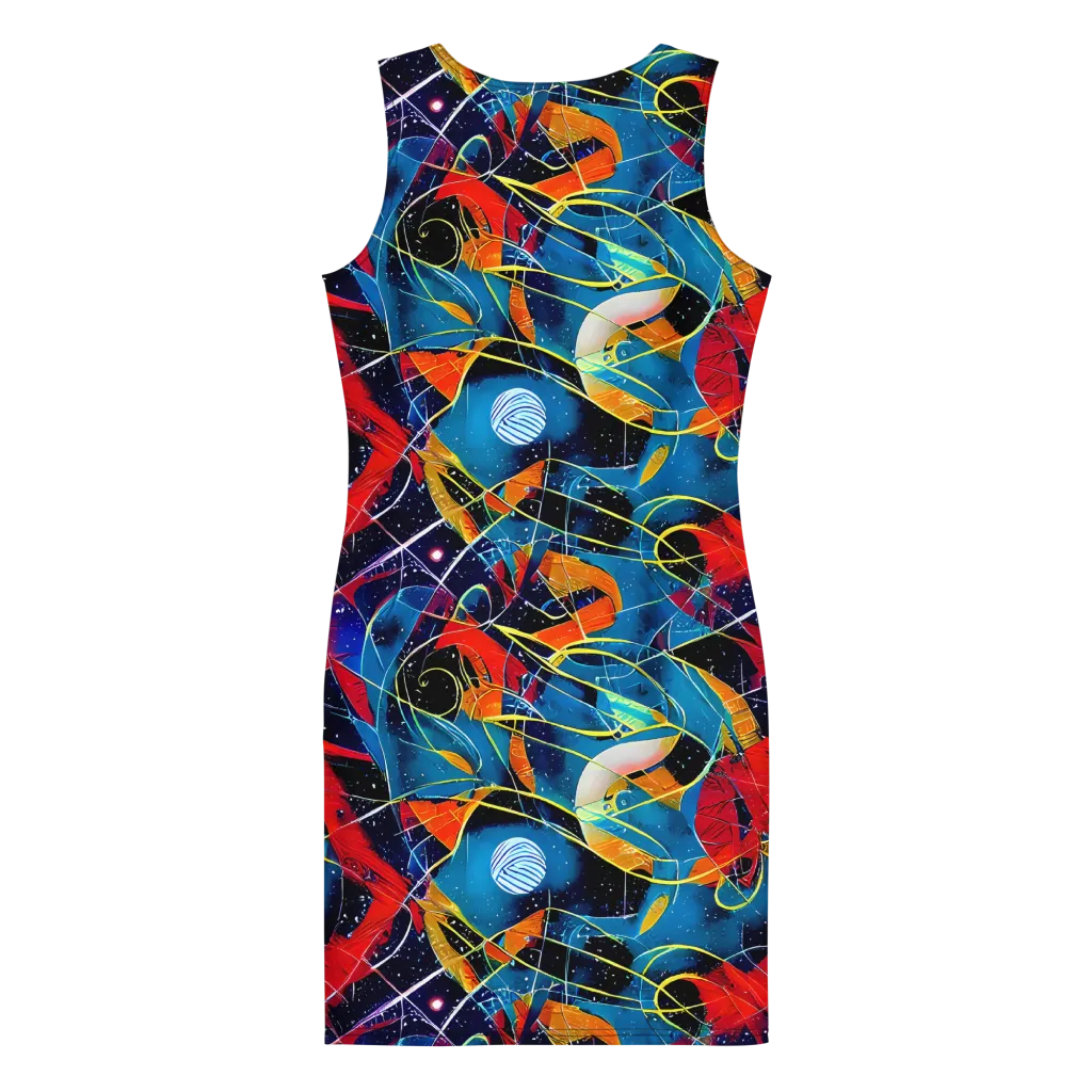 Astral Shatter on Bodycon Dress — Back