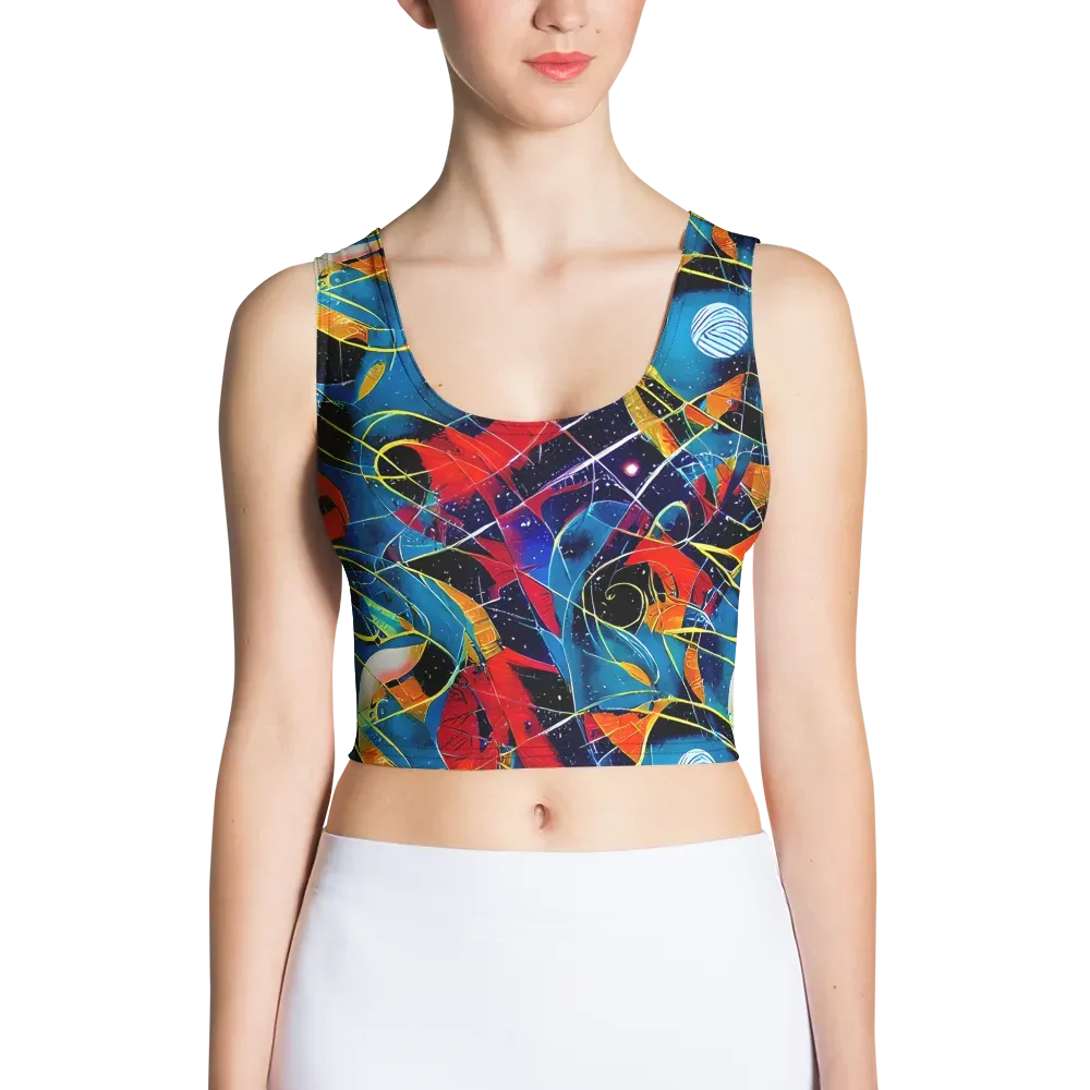 Astral Shatter on Crop Top — Front