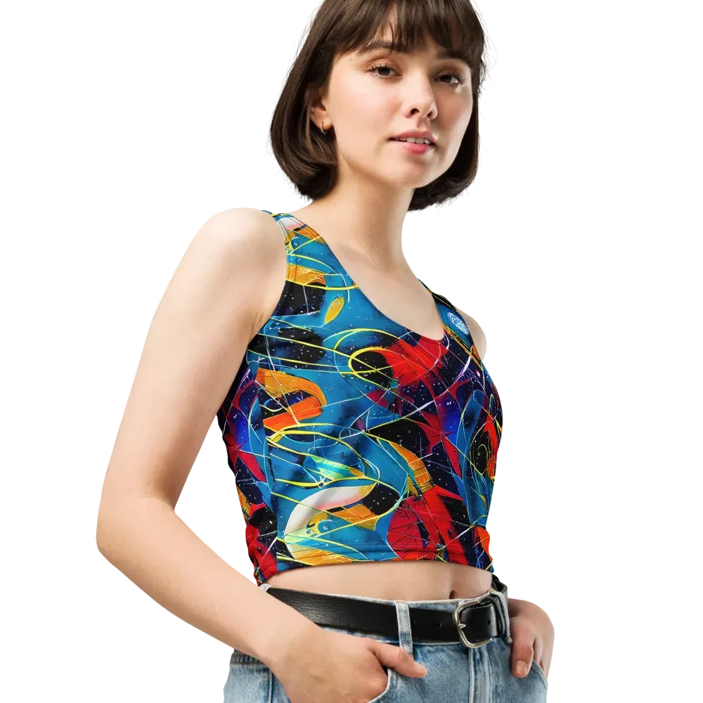Astral Shatter on Crop Top — Right Front