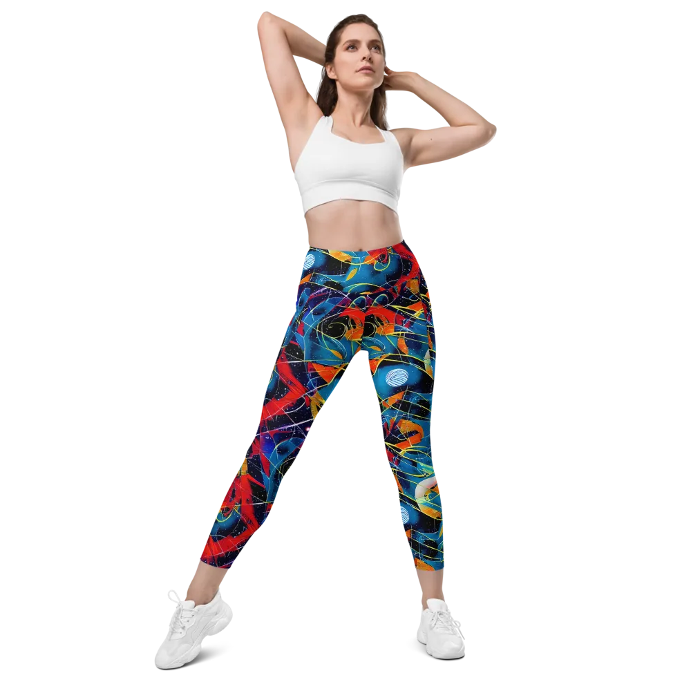 Astral Shatter on Leggings with Pockets — Front