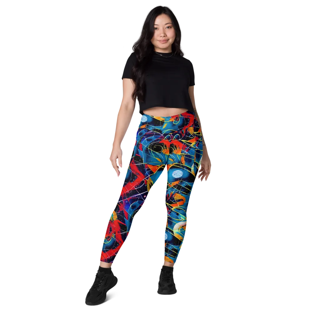 Astral Shatter on Leggings with Pockets — Front