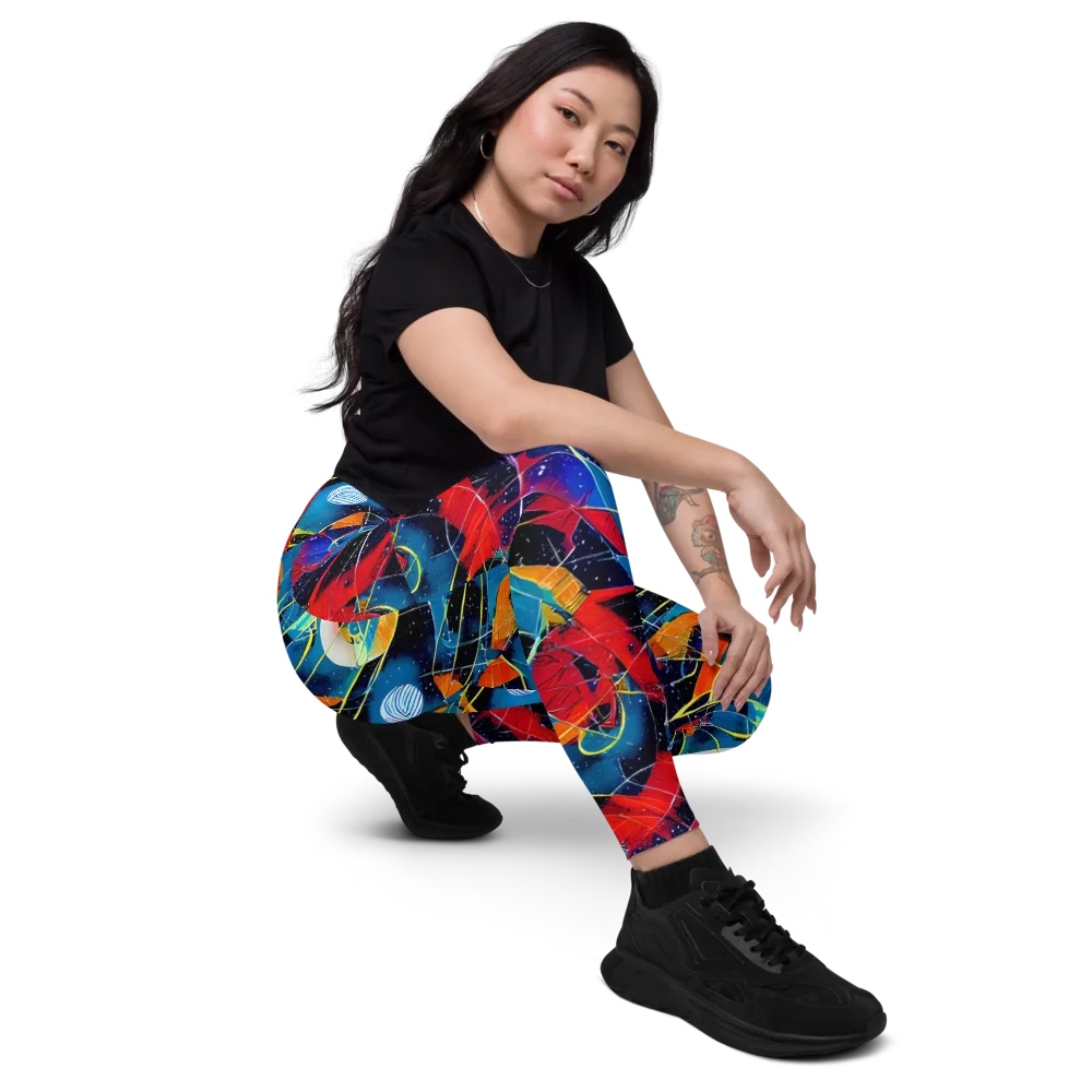 Astral Shatter on Leggings with Pockets — Right Front