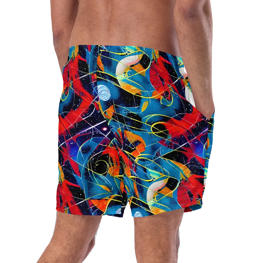 Astral Shatter on Swim Trunks — Right Back
