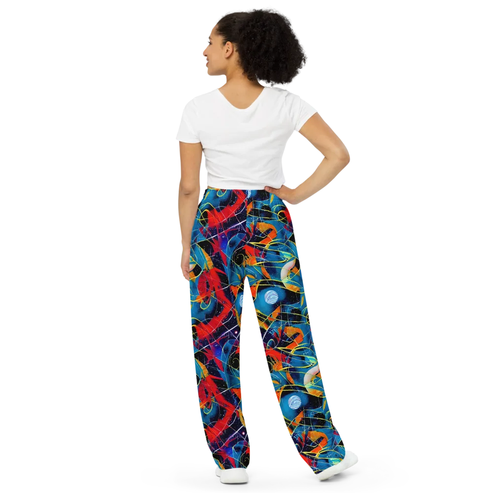 Astral Shatter on Wide-Leg Pants — Back