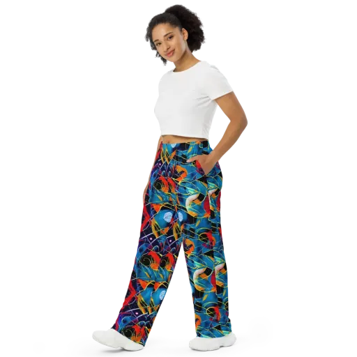 Astral Shatter on a Wide-Leg Pants