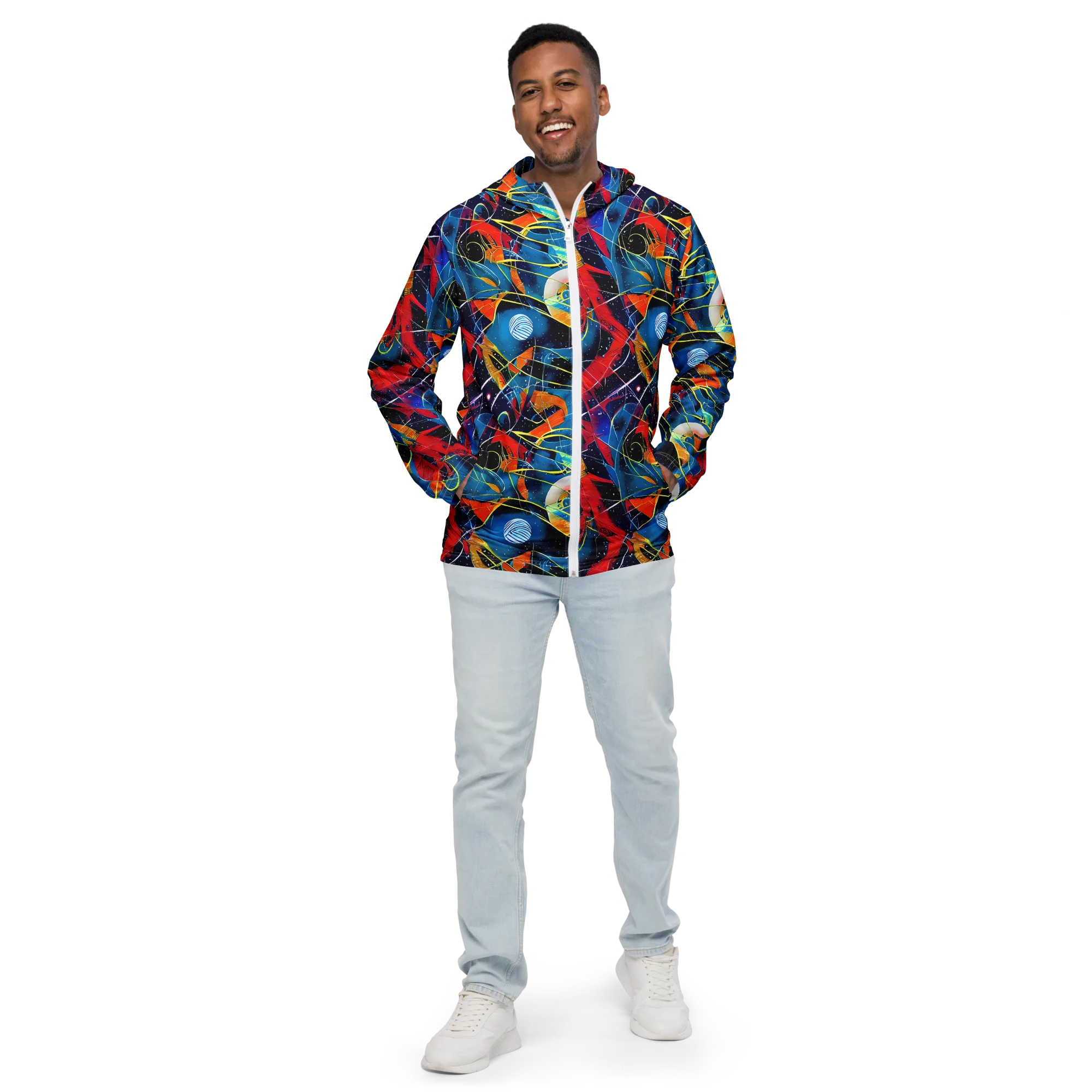 Astral Shatter on Men's Windbreaker — Front