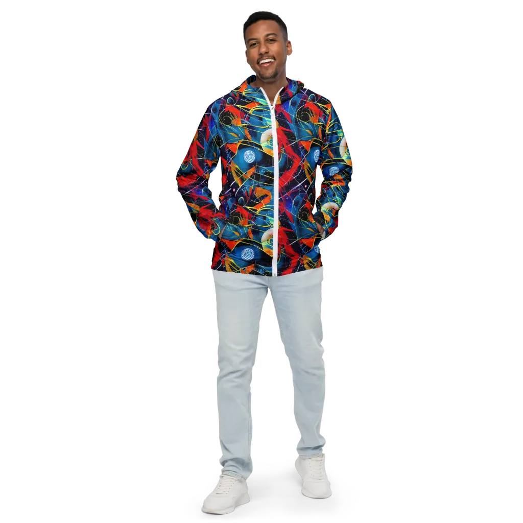 Astral Shatter on Men's Windbreaker — Front
