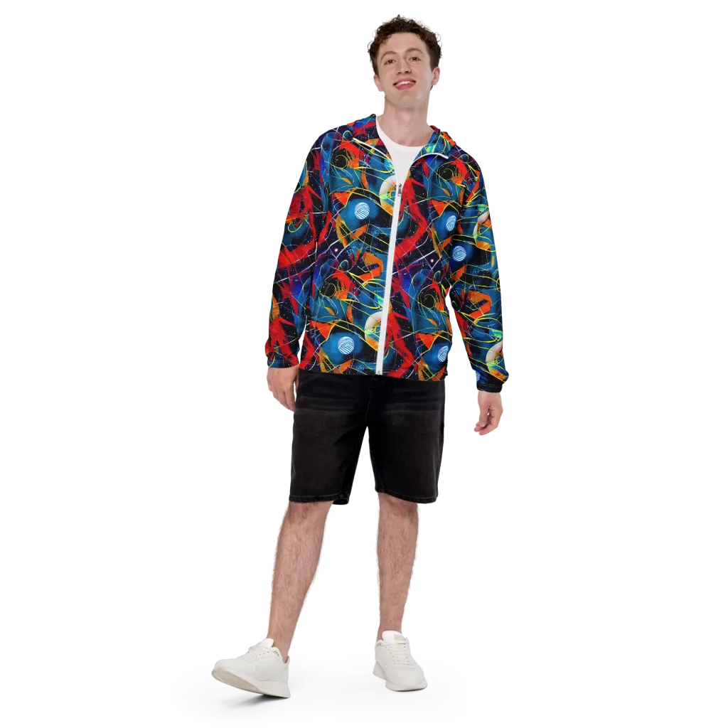 Astral Shatter on Men's Windbreaker — Front
