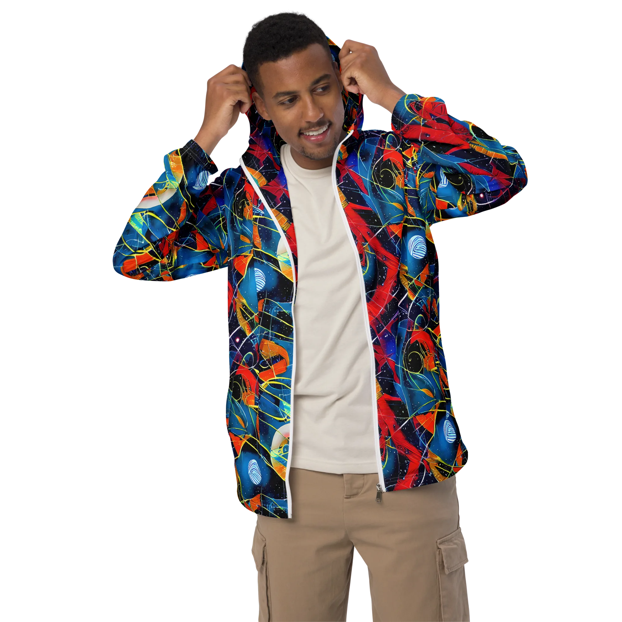Astral Shatter on Men's Windbreaker — Front