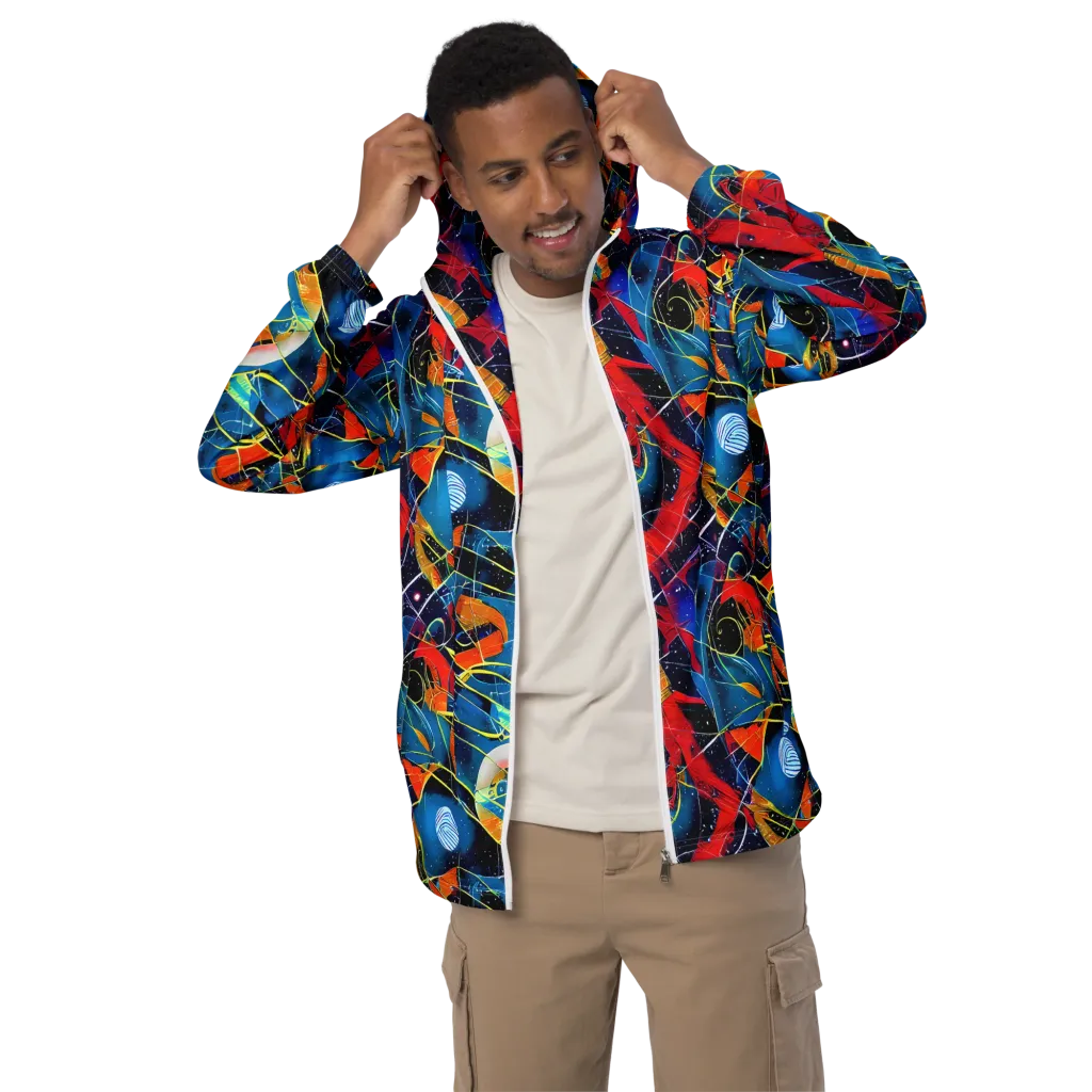 Astral Shatter on Men's Windbreaker — Front