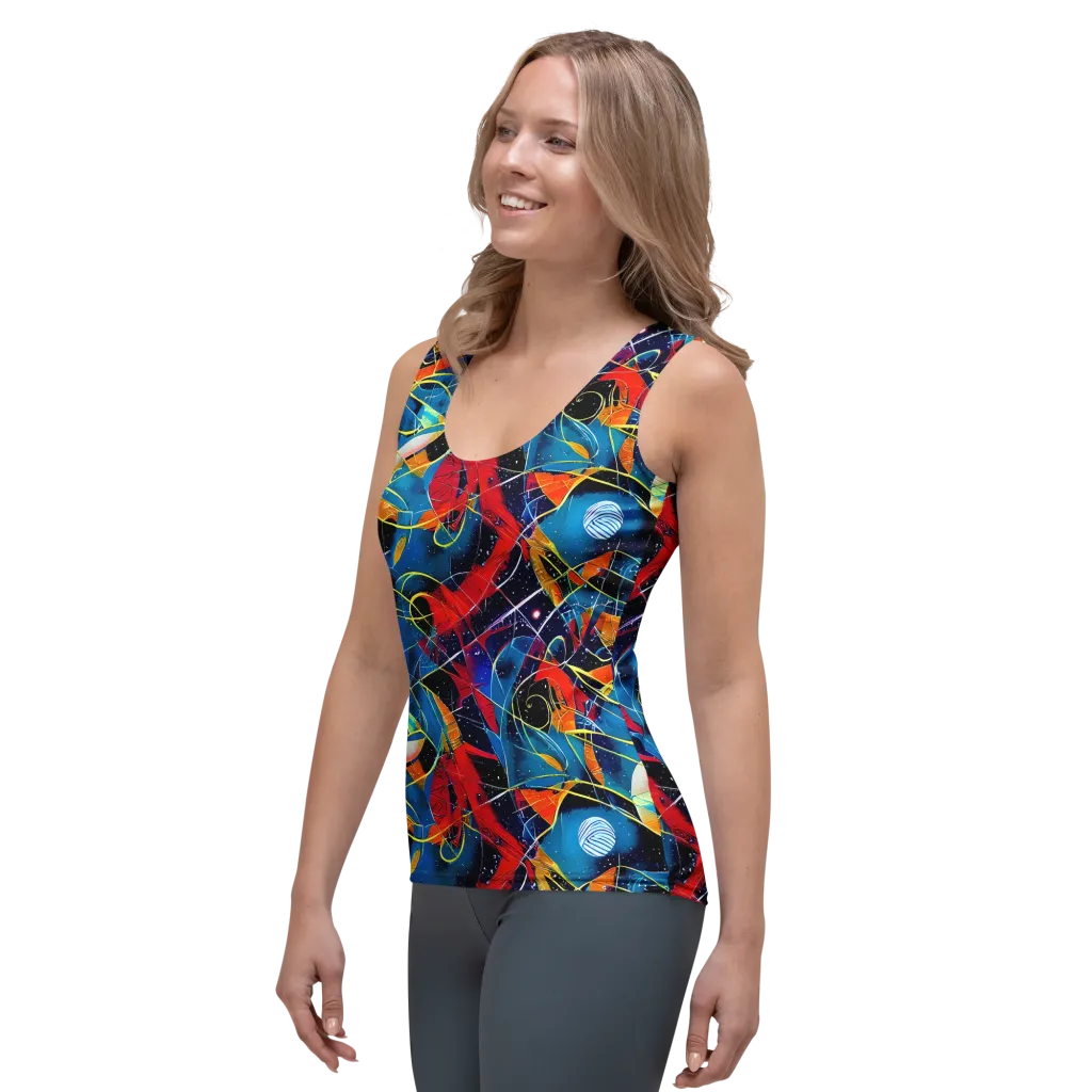 Astral Shatter on Women's Tank Top — Left Front