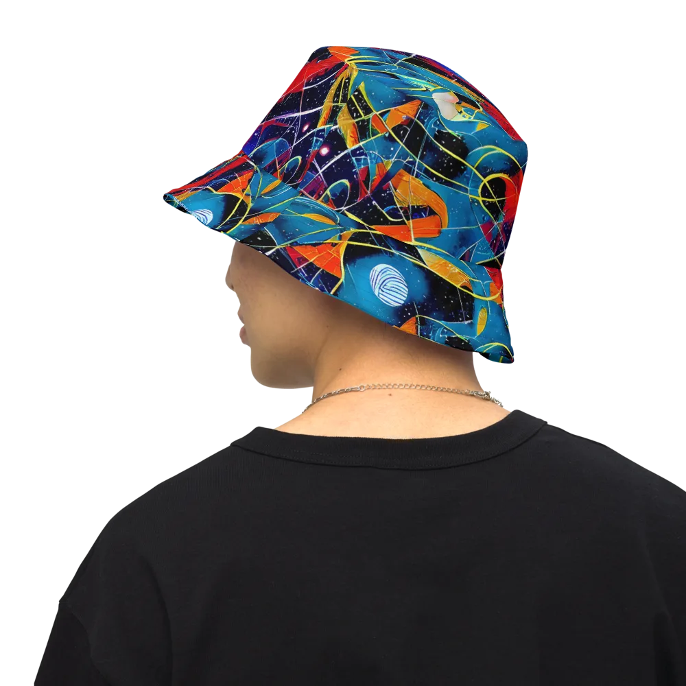 Astral Shatter on Reversible Bucket Hat — Back Inside