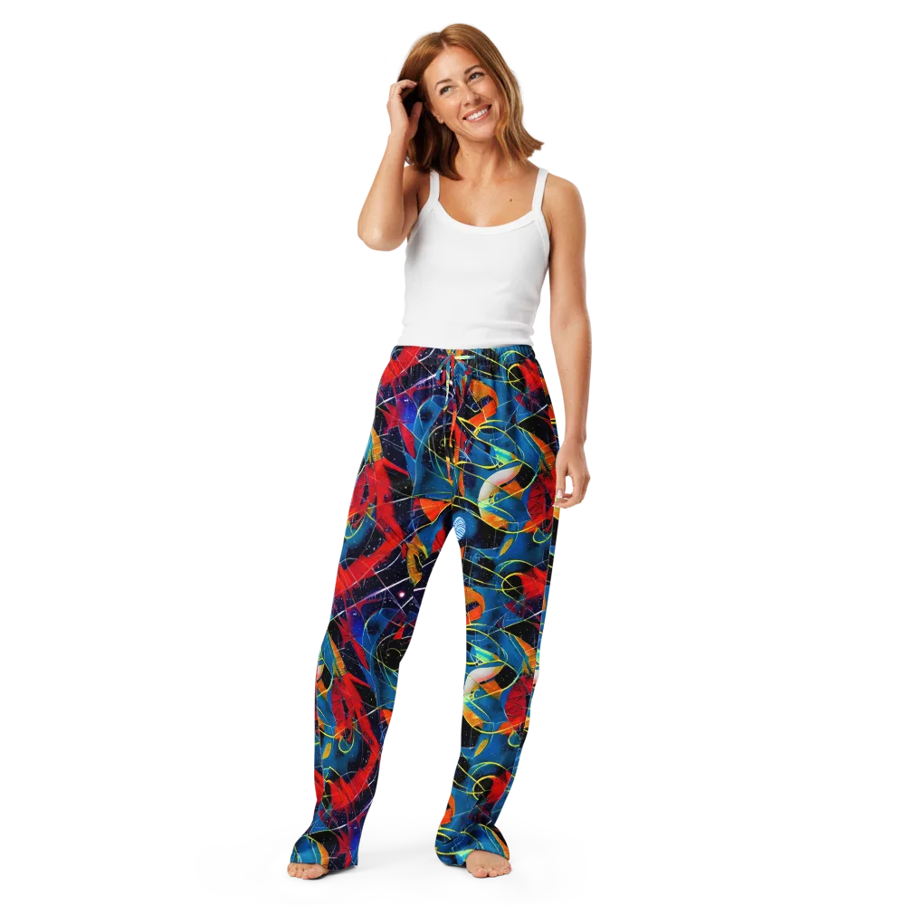Astral Shatter on Women's Pajama Pants — Front