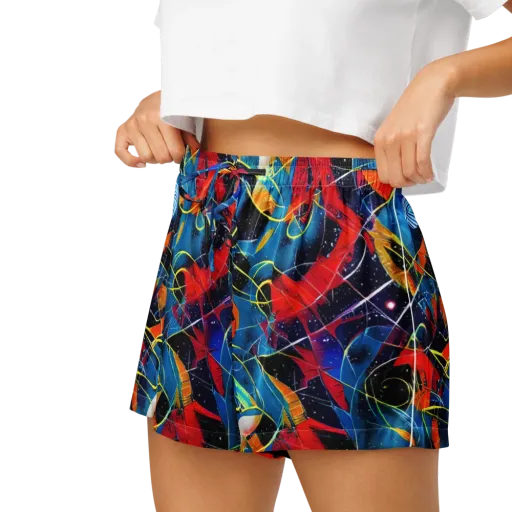 Astral Shatter on a Women's Pajama Shorts