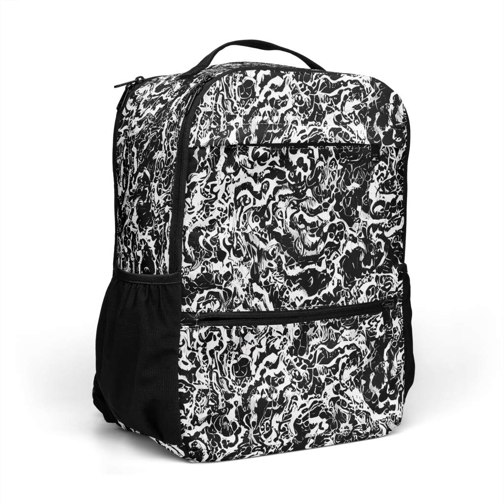 Midnight Static on Utility Backpack — Right Front