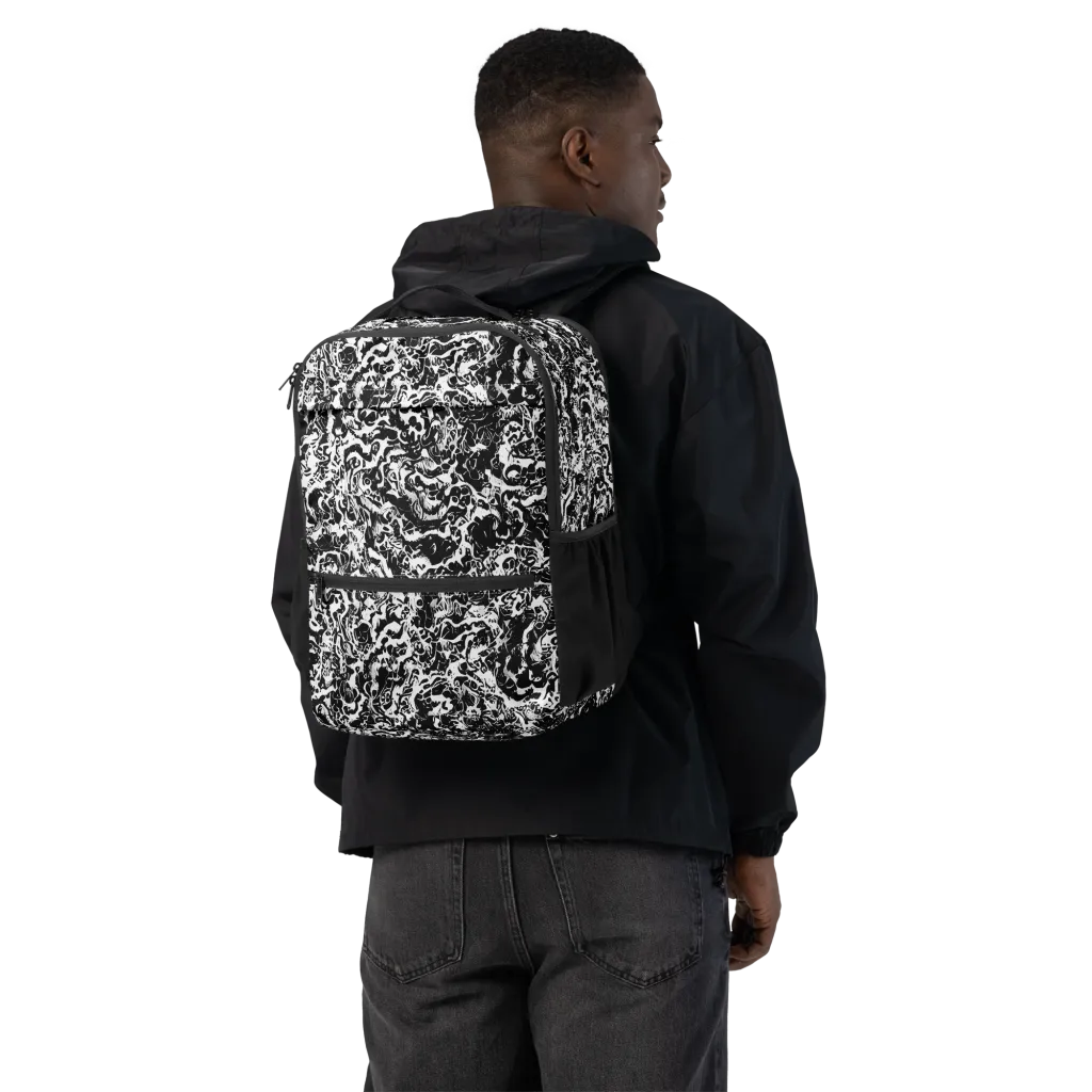 Midnight Static on Utility Backpack — Back