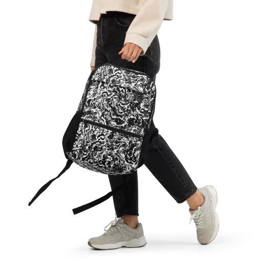 Midnight Static on a Utility Backpack