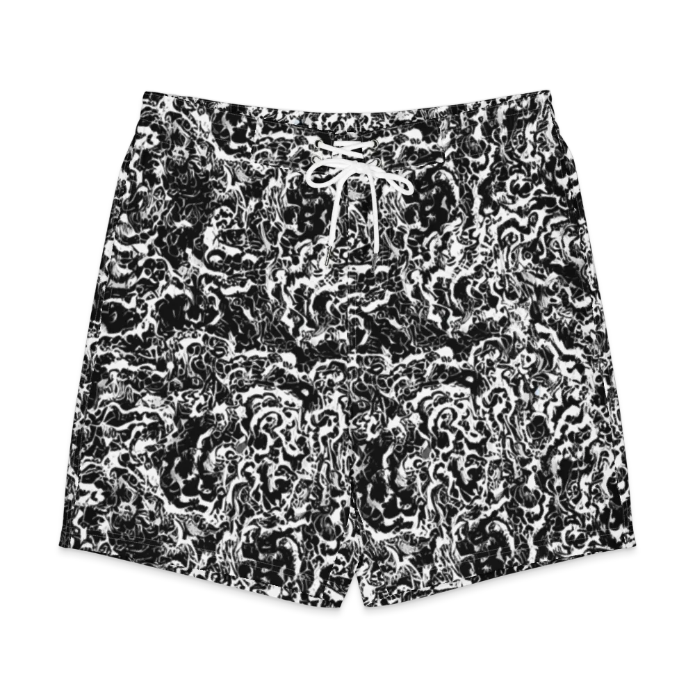Midnight Static on Men's Board Shorts — Front