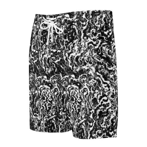 Midnight Static on a Men's Board Shorts