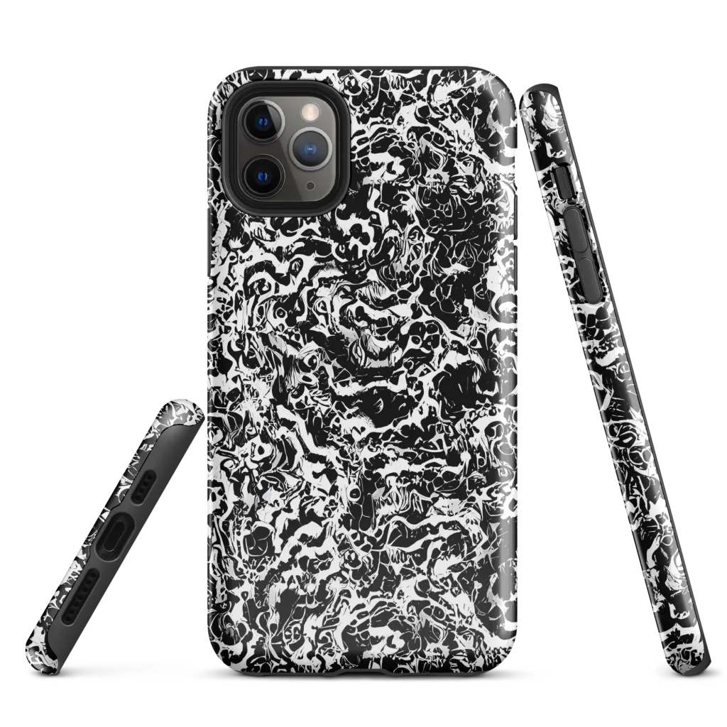 Midnight Static on Tough Case for iPhone® — Front
