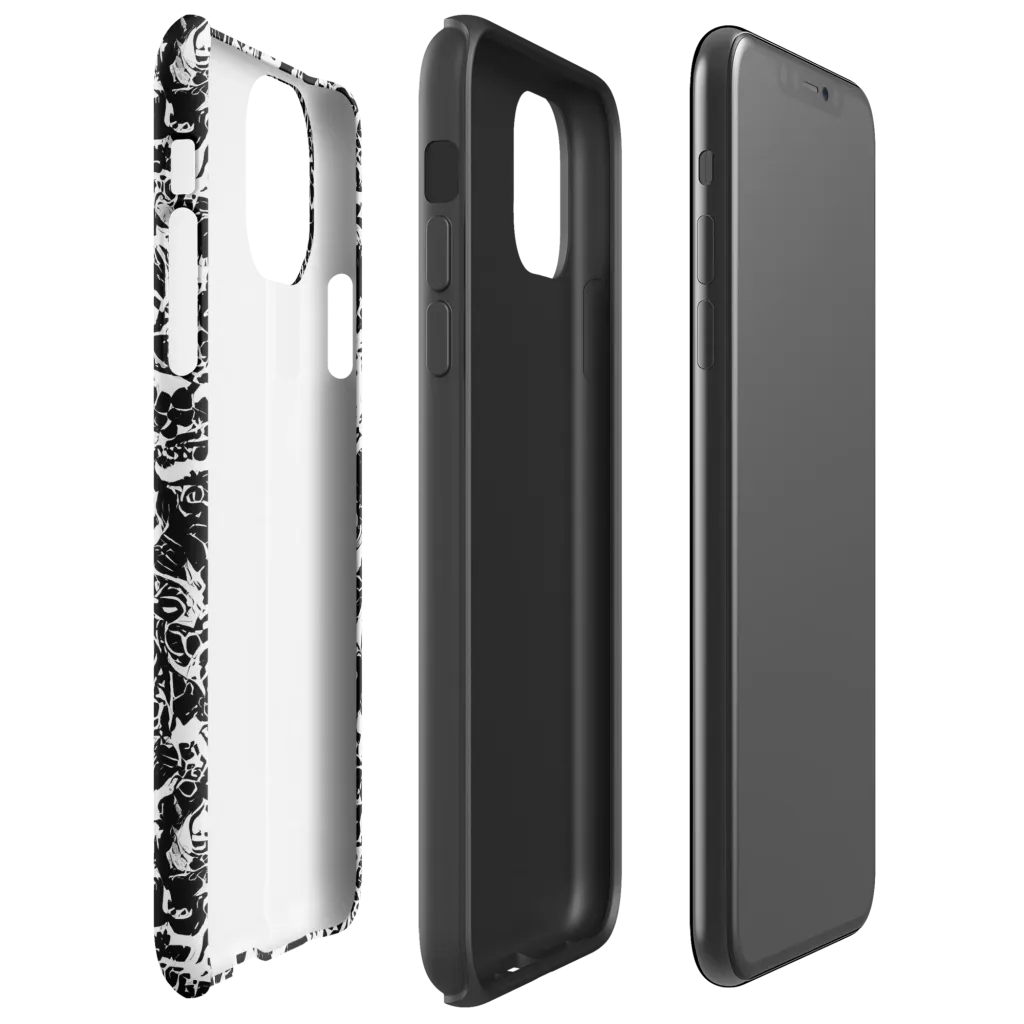 Midnight Static on Tough Case for iPhone® — Right