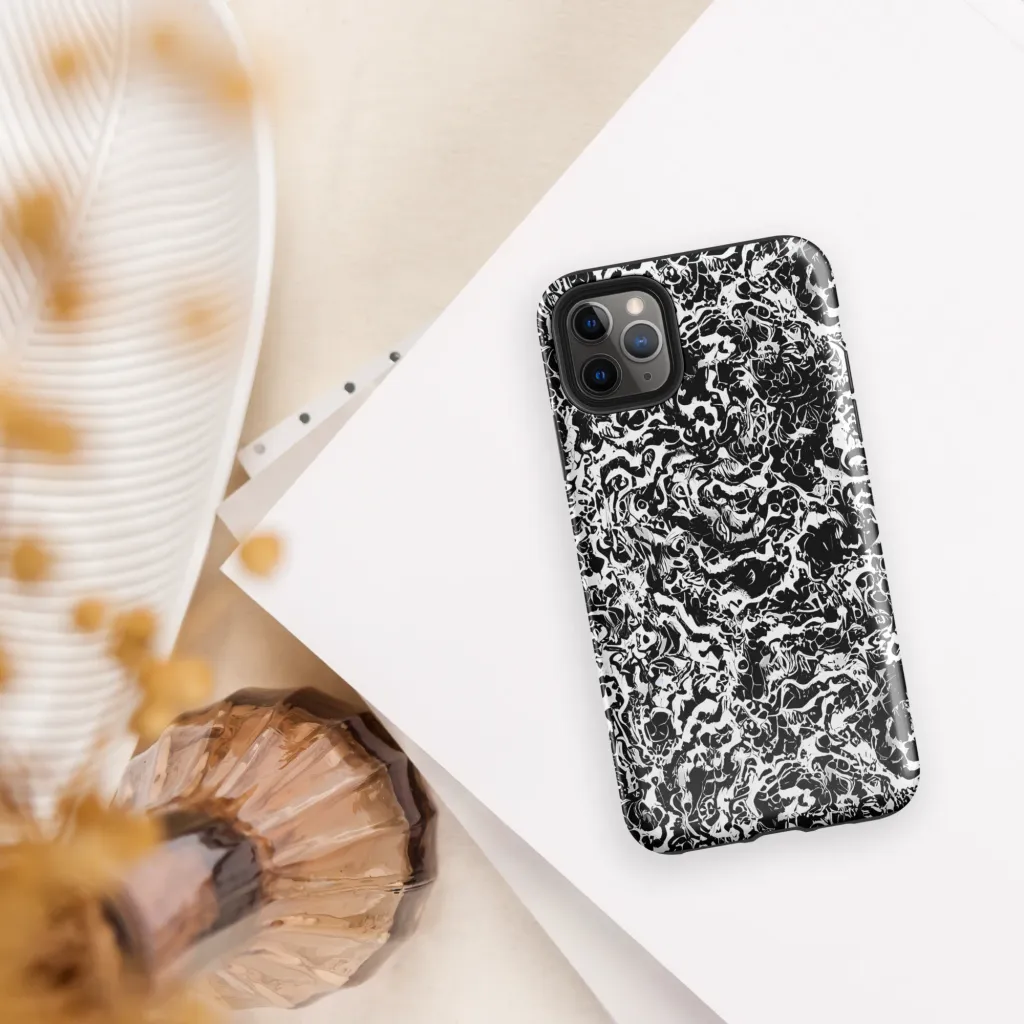 Midnight Static on Tough Case for iPhone® — Front