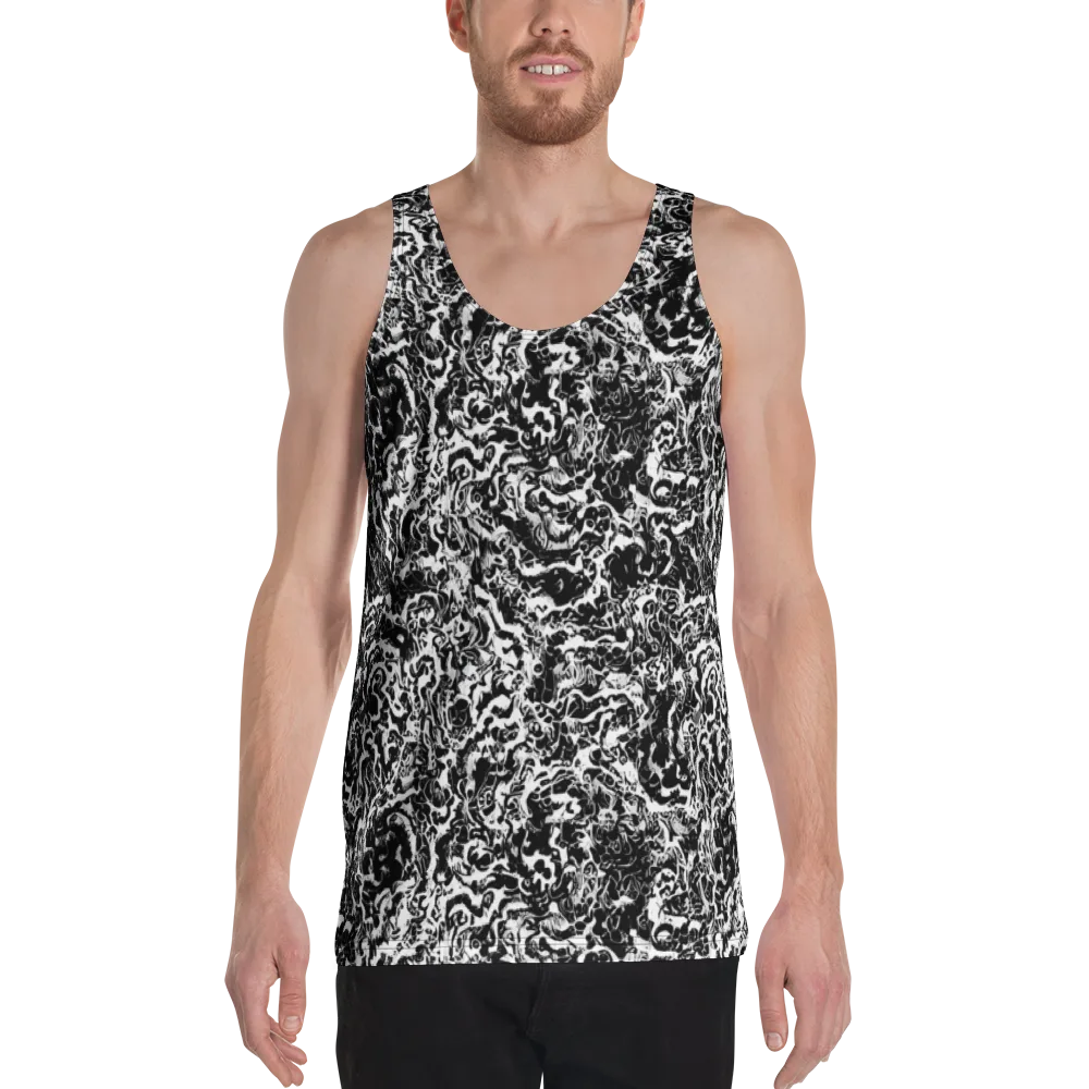 Midnight Static on Men's Tank Top — Front