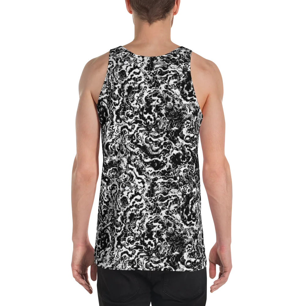 Midnight Static on Men's Tank Top — Back