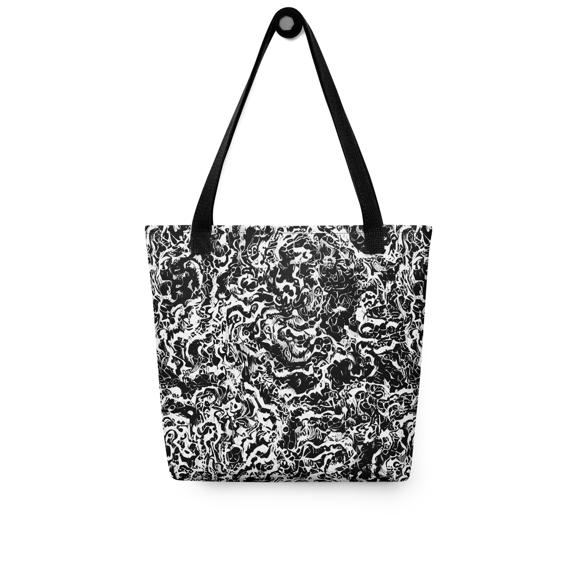 Midnight Static on Tote Bag — Front