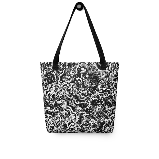 Midnight Static on a Tote Bag