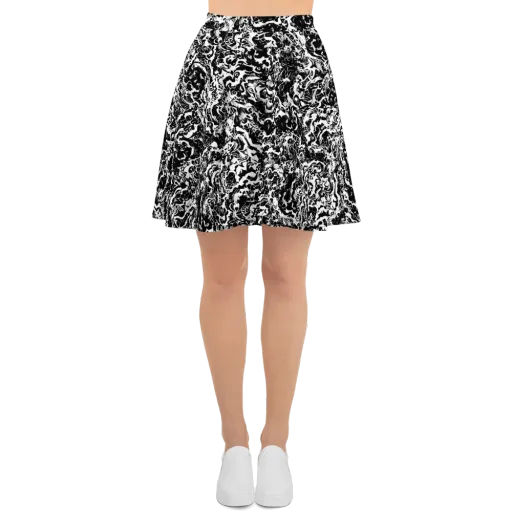 Midnight Static on a Skater Skirt