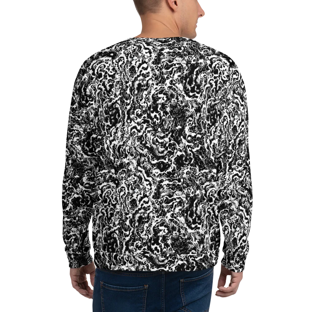 Midnight Static on Sweatshirt — Back