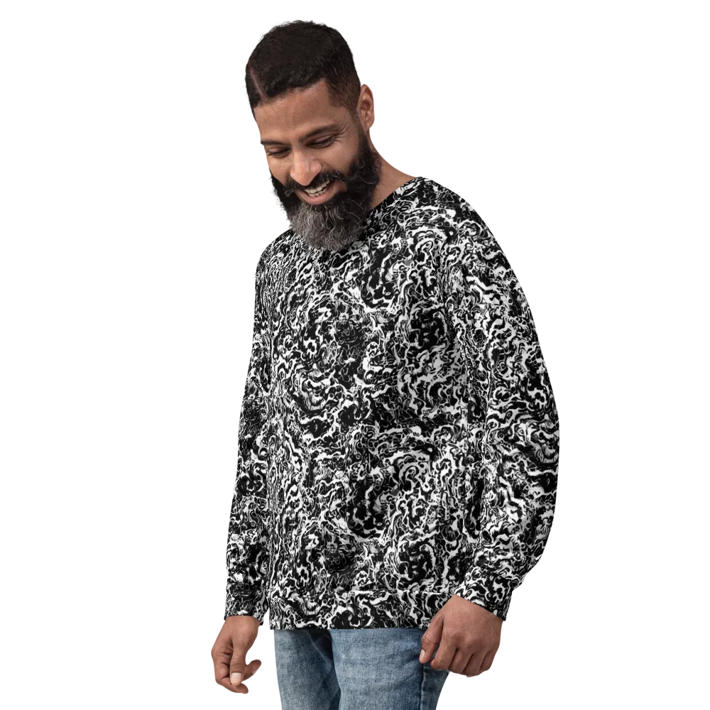 Midnight Static on Sweatshirt — Left Front