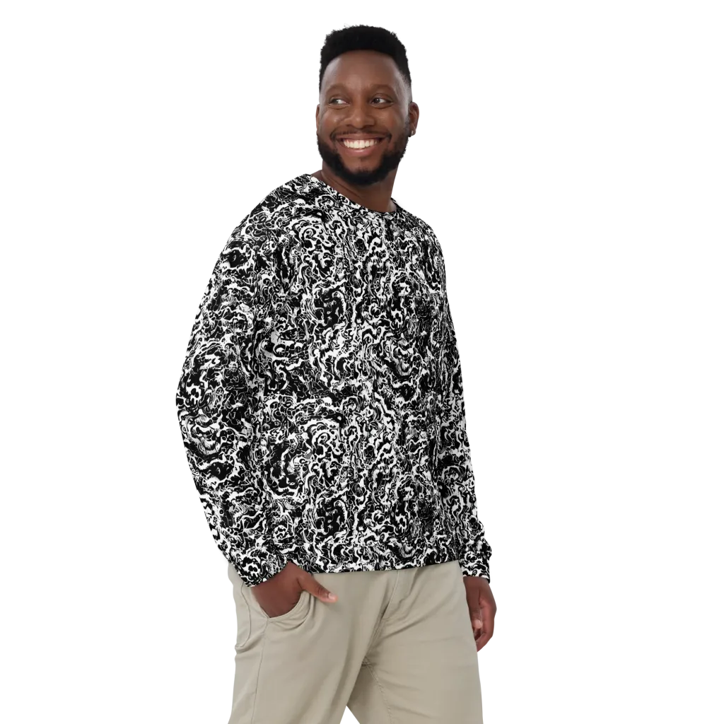 Midnight Static on Sweatshirt — Front