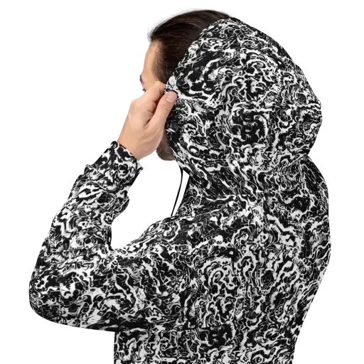 Midnight Static on a Hoodie