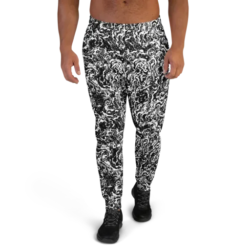 Midnight Static on a Men's Joggers