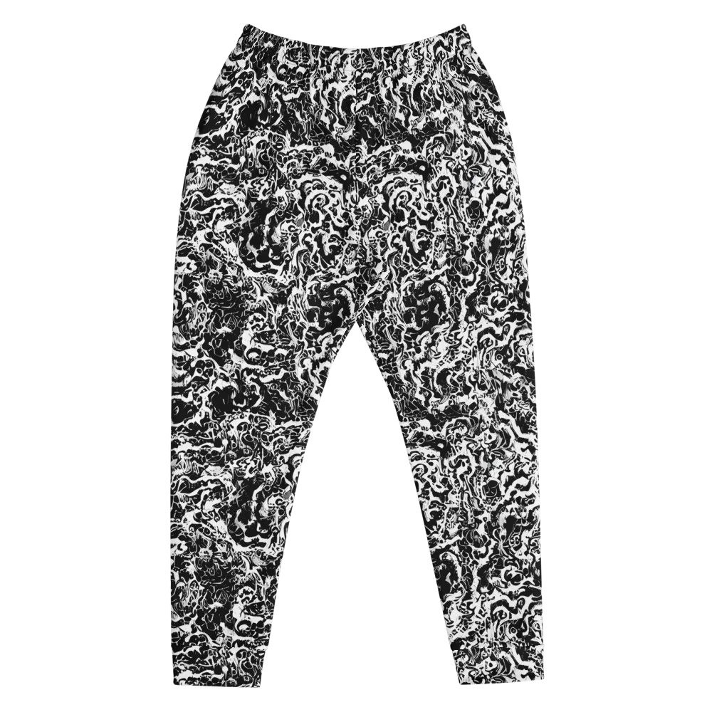 Midnight Static on Men's Joggers — Front