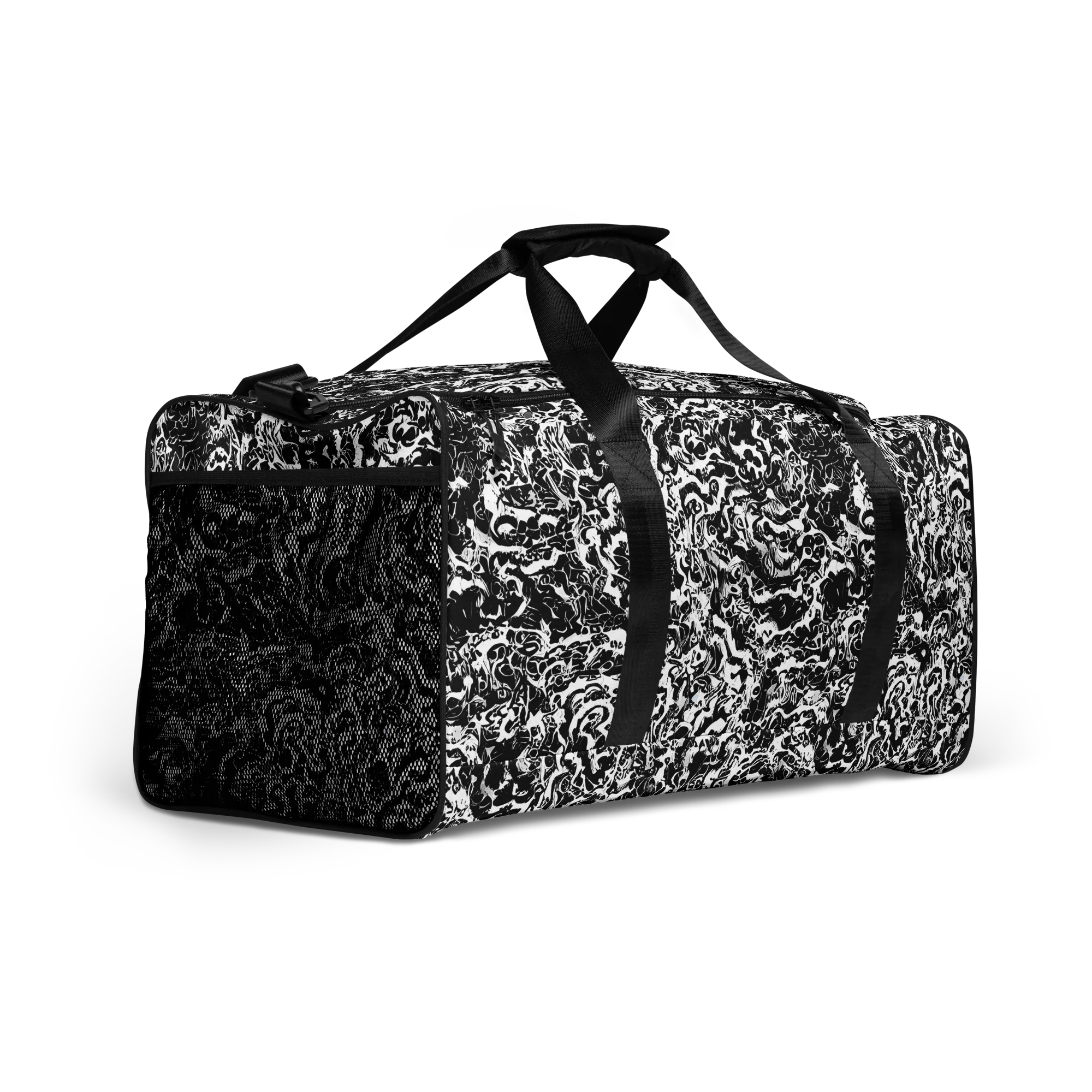 Midnight Static on Duffle Bag — Right Front