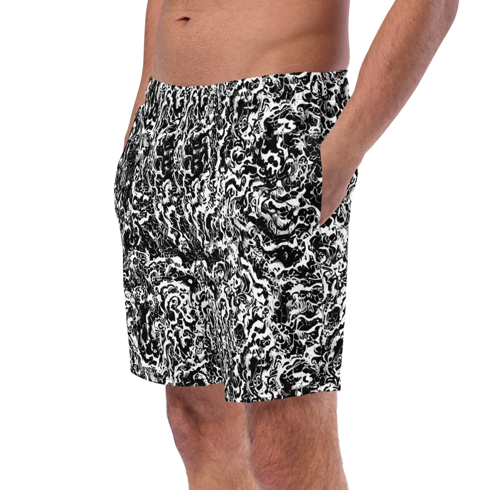 Midnight Static on Swim Trunks — Left Front