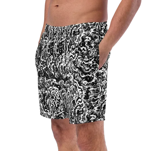 Midnight Static on a Swim Trunks