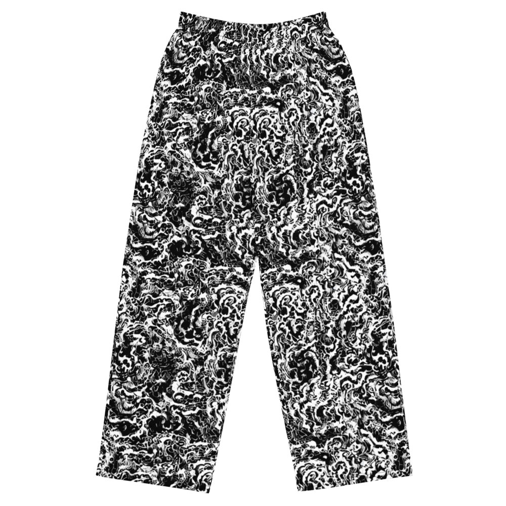 Midnight Static on Wide-Leg Pants — Front