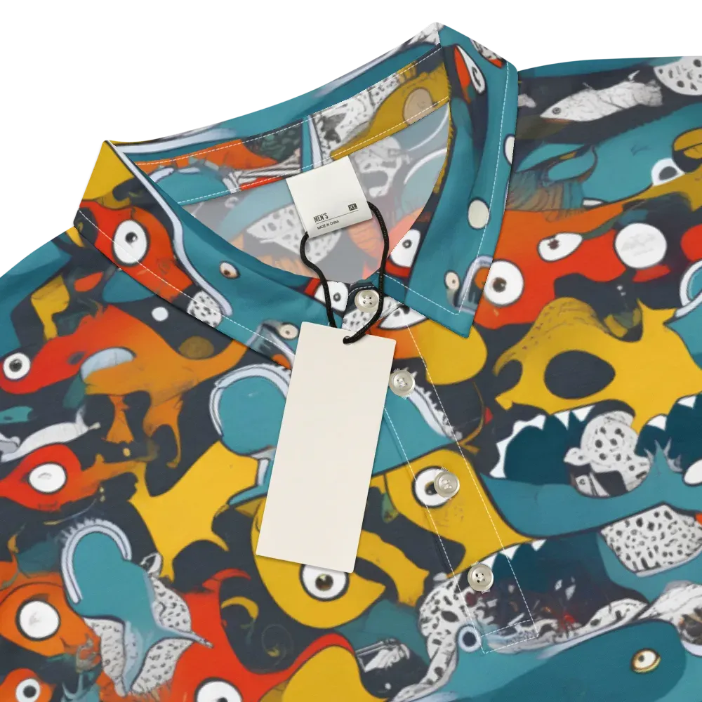 Tidal Oddities on Men's Slim Fit Polo Shirt — Product details
