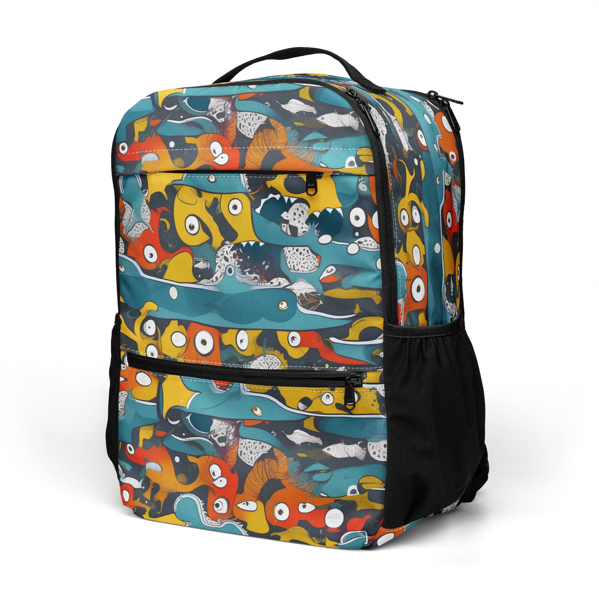 Tidal Oddities on Utility Backpack — Left Front