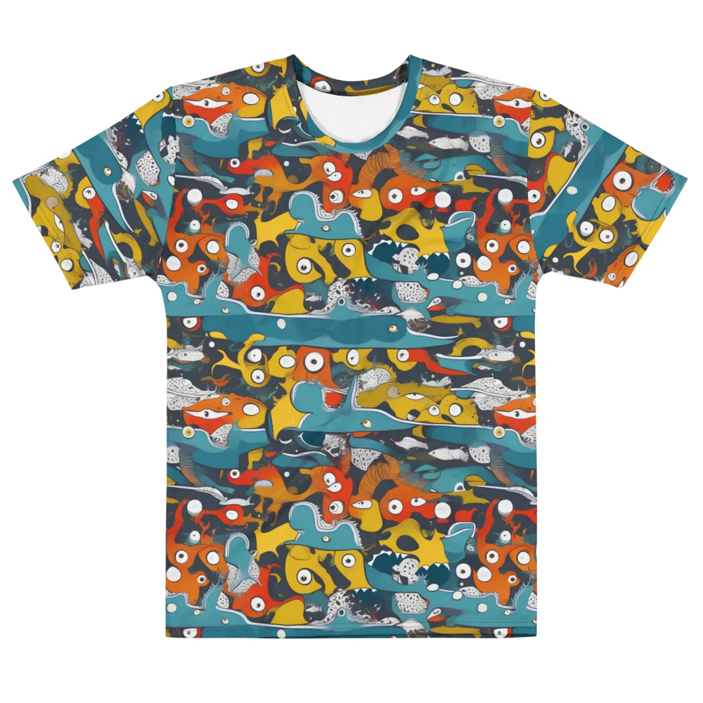 Tidal Oddities on Men's Cotton Crew Neck T-Shirt — Front