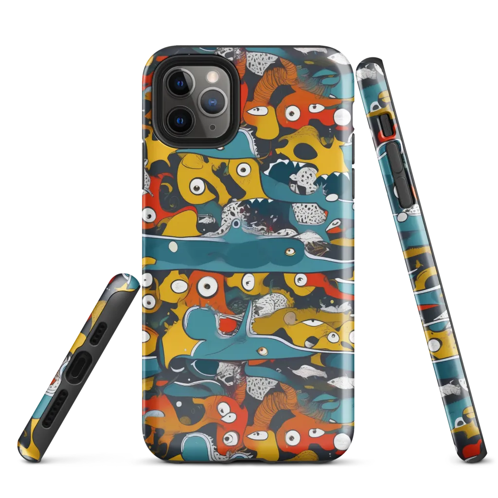 Tidal Oddities on Tough Case for iPhone® — Front